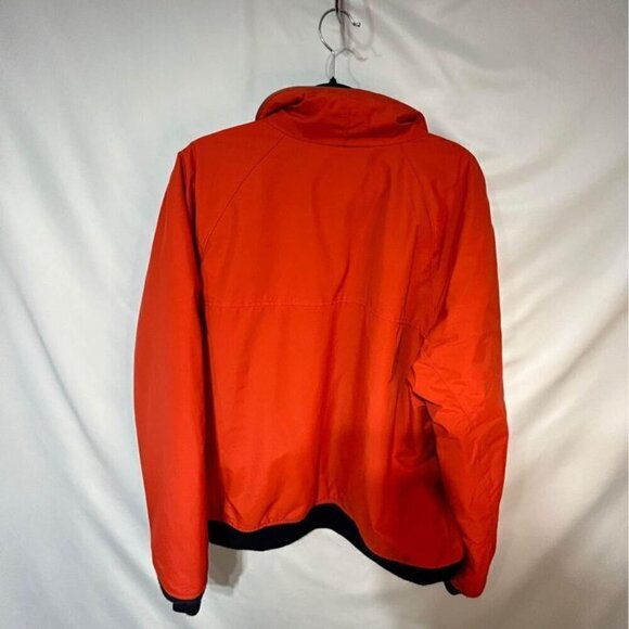 Lands End mens orange and navy jacket. Size large. Brand new! Reflective strip. - Picture 7 of 11